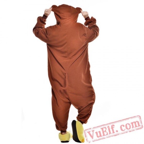 Coffee Monkey Onesie Costumes / Pajamas for Adult - Kigurumi Onesies