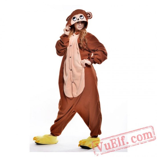 Coffee Monkey Onesie Costumes / Pajamas for Adult - Kigurumi Onesies