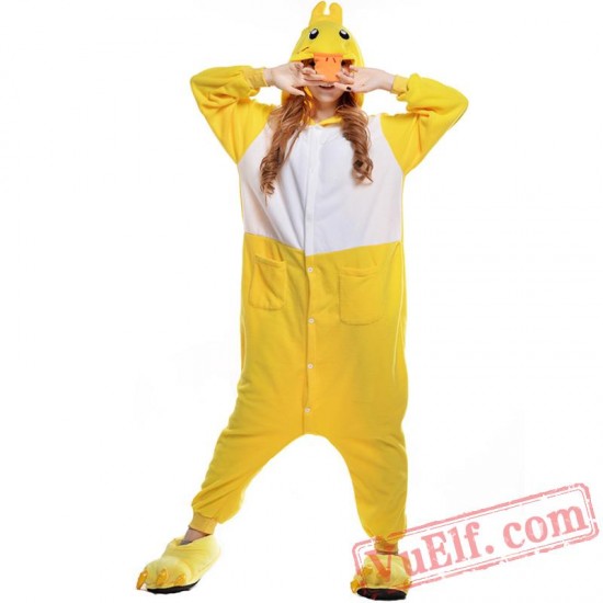 Yellow Duck Onesie Costumes / Pajamas for Adult - Kigurumi Onesies