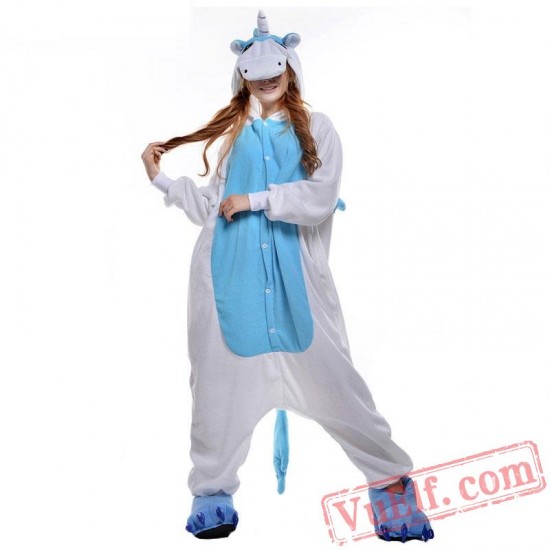 Blue Unicorn Onesie Costumes / Pajamas for Adult - Kigurumi Onesies