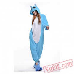 Blue Hippo Onesie Costumes / Pajamas for Adult - Kigurumi Onesies