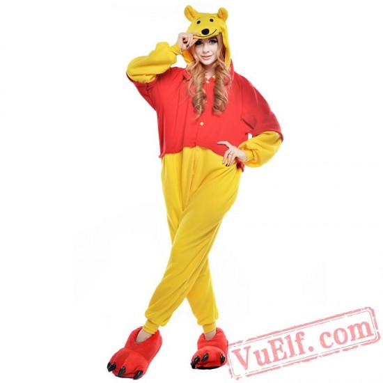 Winne Bear Onesie Costumes / Pajamas for Adult - Kigurumi Onesies