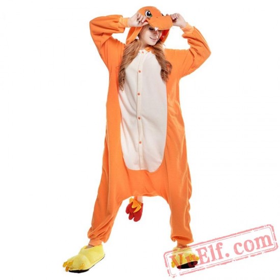 Cartoon Charmander Onesie Costumes / Pajamas for Adult - Kigurumi Onesies