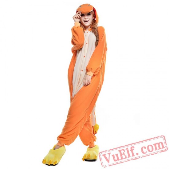 Cartoon Charmander Onesie Costumes / Pajamas for Adult - Kigurumi Onesies