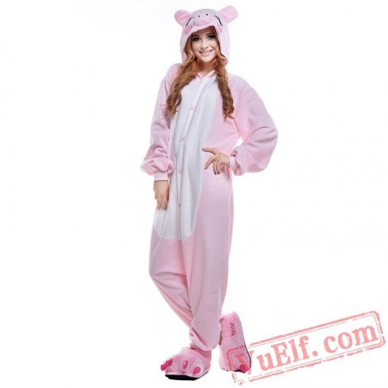 Pink Pig Onesie Costumes / Pajamas for Adult - Kigurumi Onesies