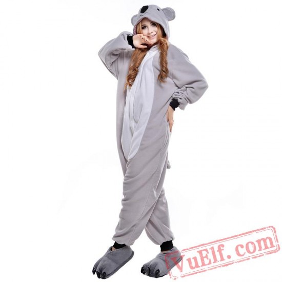 Grey Koala Onesie Costumes / Pajamas for Adult - Kigurumi Onesies