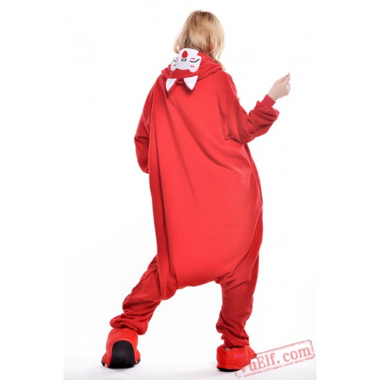 Red Fleece Onesie Costumes / Pajamas for Adult - Kigurumi Onesies