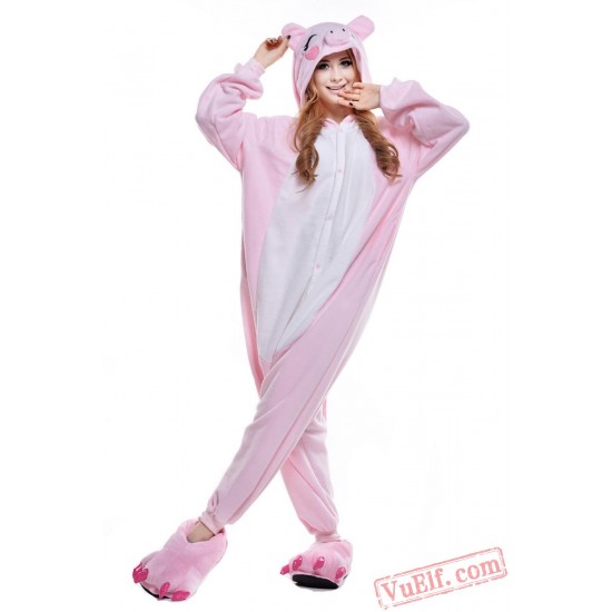 Black Pink Pig Onesie Costumes / Pajamas for Adult - Kigurumi Onesies