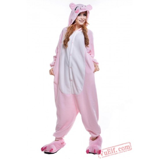 Black Pink Pig Onesie Costumes / Pajamas for Adult - Kigurumi Onesies