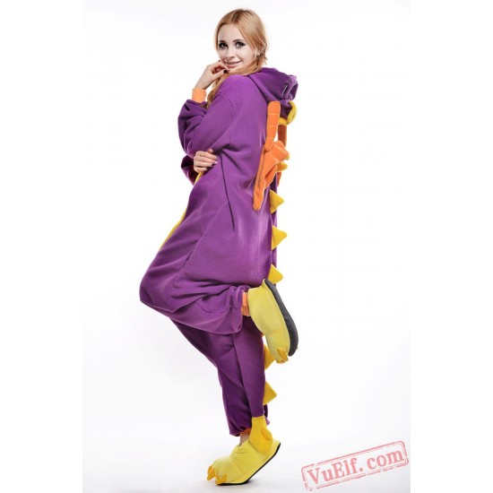 Purple Dragon Onesie Costumes / Pajamas for Adult - Kigurumi Onesies