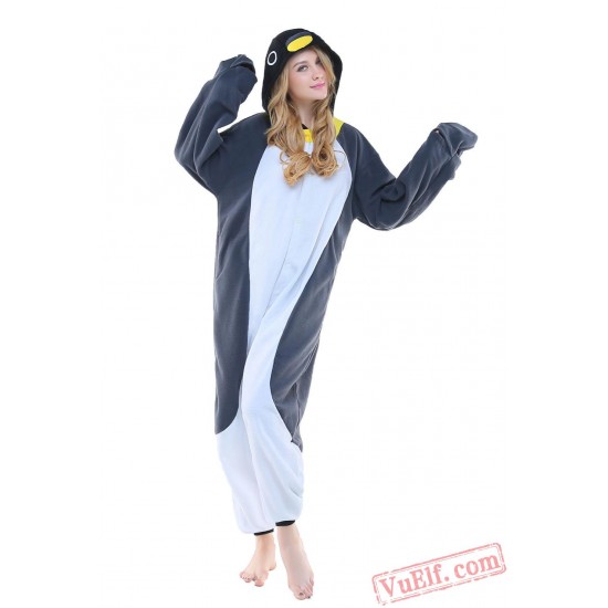 Gray Penguin Onesie Costumes / Pajamas for Adult - Kigurumi Onesies