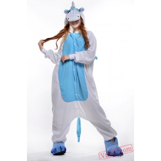 Blue Pink Flying Horse Onesie Costumes / Pajamas for Adult - Kigurumi Onesies