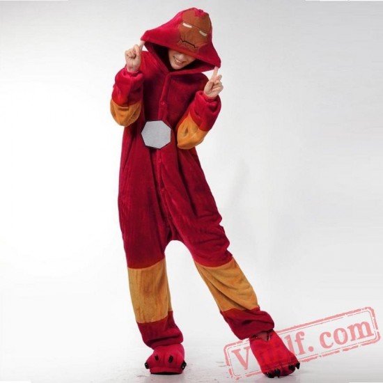 Character Red Iron Onesie Costumes / Pajamas for Adult - Kigurumi Onesies