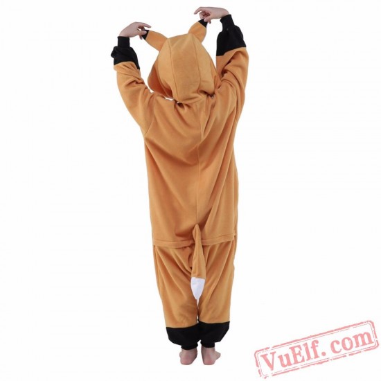 Brown Fox Onesie Costumes / Pajamas for Kids - Kigurumi Onesies