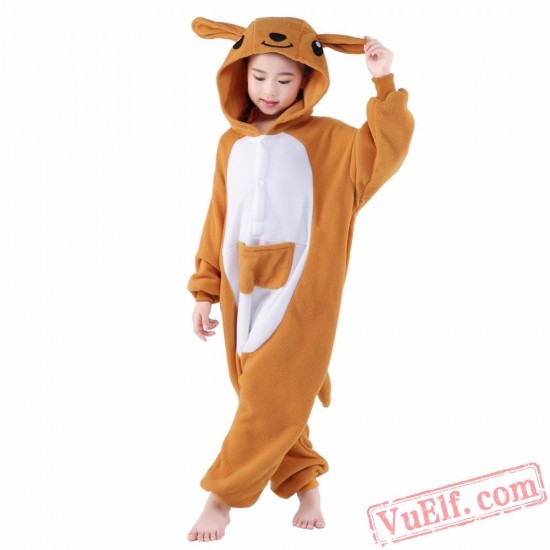 Kangaroo Onesie Costumes / Pajamas for Kids - Kigurumi Onesies