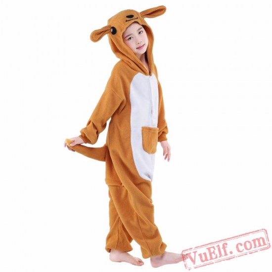 Kangaroo Onesie Costumes / Pajamas for Kids - Kigurumi Onesies