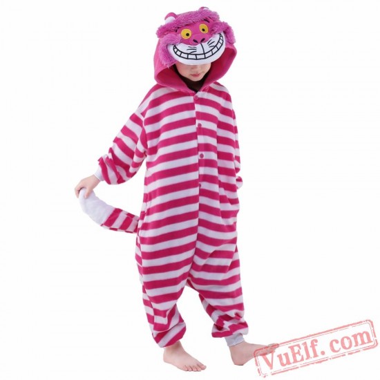 Cartoon Cheshire Cat Onesie Costumes / Pajamas for Kids - Kigurumi Onesies