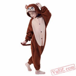 Coffee Monkey Onesie Costumes / Pajamas for Kids - Kigurumi Onesies