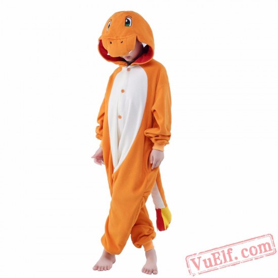 Fiery Dragon Onesie Costumes / Pajamas for Kids - Kigurumi Onesies