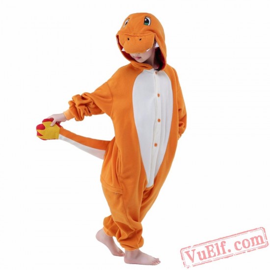 Fiery Dragon Onesie Costumes / Pajamas for Kids - Kigurumi Onesies