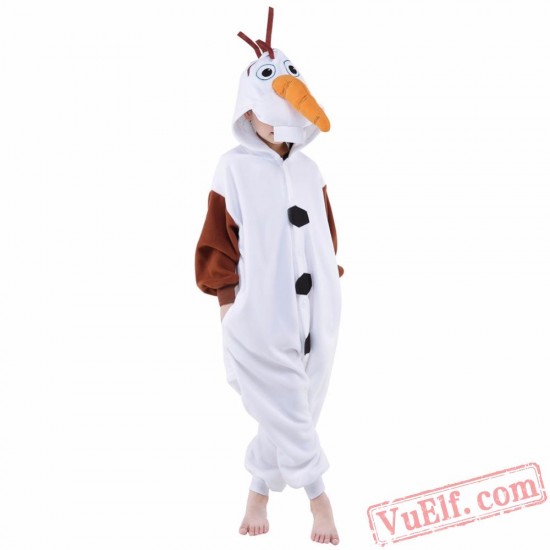 Cartoon Olaf Onesie Costumes / Pajamas for Kids - Kigurumi Onesies