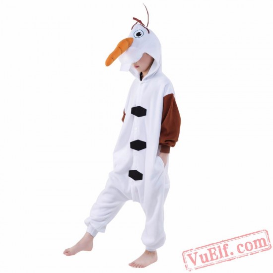 Cartoon Olaf Onesie Costumes / Pajamas for Kids - Kigurumi Onesies