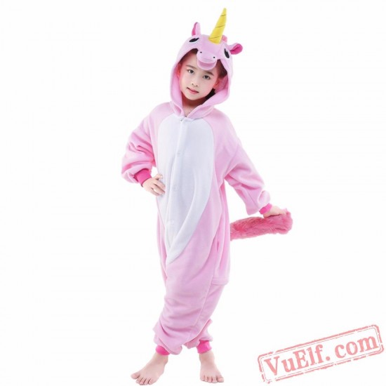 Pink Pegasus Onesie Costumes / Pajamas for Kids - Kigurumi Onesies