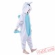 Blue Unicorn Onesie Costumes / Pajamas for Kids - Kigurumi Onesies