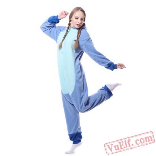 Blue Stitch Pajamas Adult Kigurumi Onesie Costumes