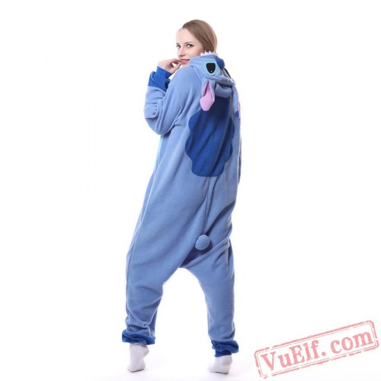 Blue Stitch Pajamas Adult Kigurumi Onesie Costumes