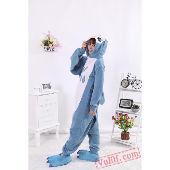 Blue Owl Kigurumi Onesie Pajamas,Animal Onesies Costumes 