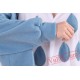 Blue Owl Kigurumi Onesie Pajamas,Animal Onesies Costumes 