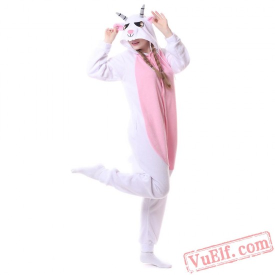 White Goat/Sheep Onesie Pajamas,Animal Onesie Costumes