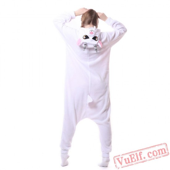 White Goat/Sheep Onesie Pajamas,Animal Onesie Costumes