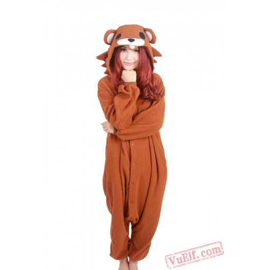Brown Pedo Bear Kigurumi Onesies,Adult Animal Costumes