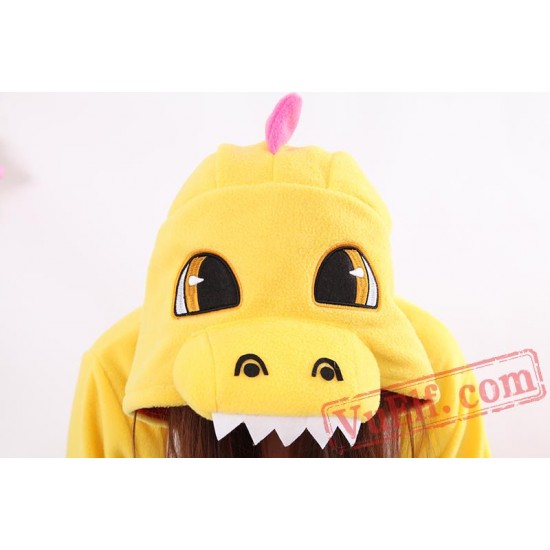 Orange Dragon Kigurumi Onesie Pajamas Animal Costumes