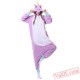 Purple Unicorn Kigurumi Onesie Pajamas Animal Costumes