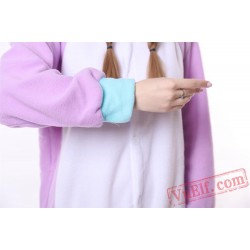 Purple Unicorn Kigurumi Onesie Pajamas Animal Costumes