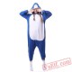 Blue Shark Onesie Pajamas Adult Animal Kigurumi Onesies