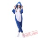 Blue Shark Onesie Pajamas Adult Animal Kigurumi Onesies