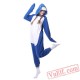 Blue Shark Onesie Pajamas Adult Animal Kigurumi Onesies