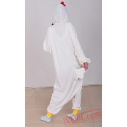 White Cock Kigurui Onesies Animal Pajama Costumes