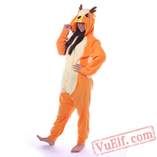 Adult Deer Kigurumi Onesie Pajama Costumes