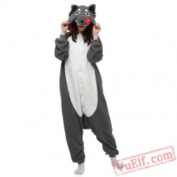 Wolf Kigurumi Onesie Pajamas Adult Animal Onesie Costumes