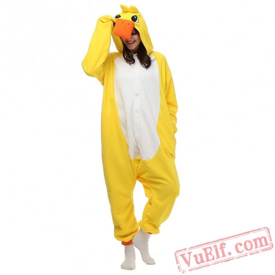 Yellow Duck Onesie Pajamas Animal Kigurumi Onesies