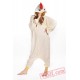 White Rooster Onesie Costumes Animal Kigurumi Pajamas