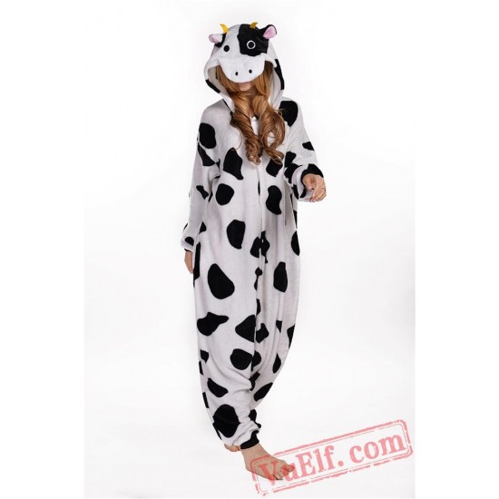 Dairy Cow Kigurumi Onesie Pajamas Animal Pajama Costumes