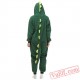 Green Dinosaur Onesie Pajamas Adult Kigurumi Costumes