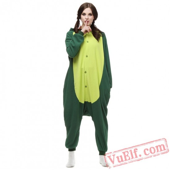 Green Dinosaur Onesie Pajamas Adult Kigurumi Costumes