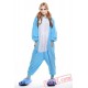 Blue Hippo Onesie Pajamas Animal Kigurumi Onesies